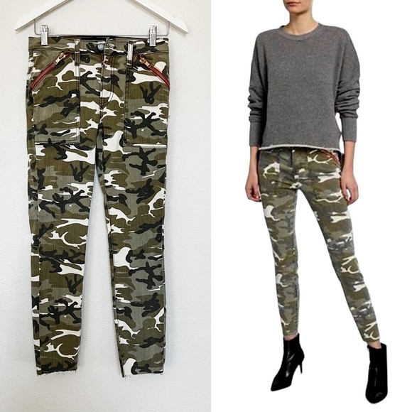 Etienne Marcel Camo Jeans Size 25 - Picture 1 of 13